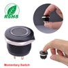 Ulincos Momentary Push Button Switch U19D1 1NO SPST Black Metal
