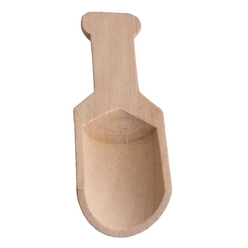 RDEXP 20PCS Wooden Scoop Set Sugar Salt Scoops Spoons for