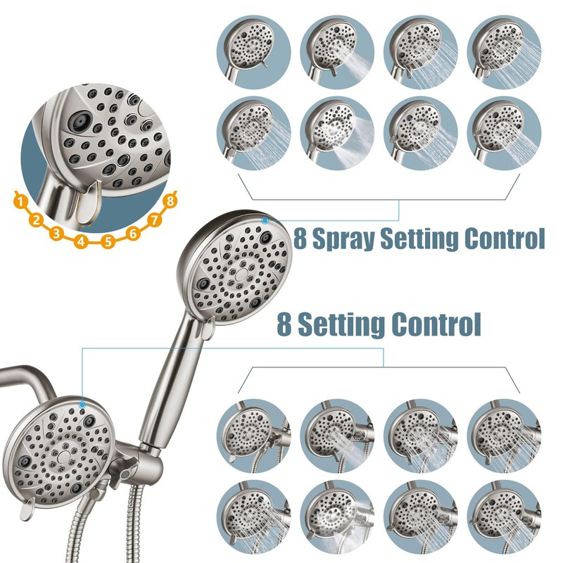 Aolemi Shower Faucet Set with Tub Spout Rain Shower Head