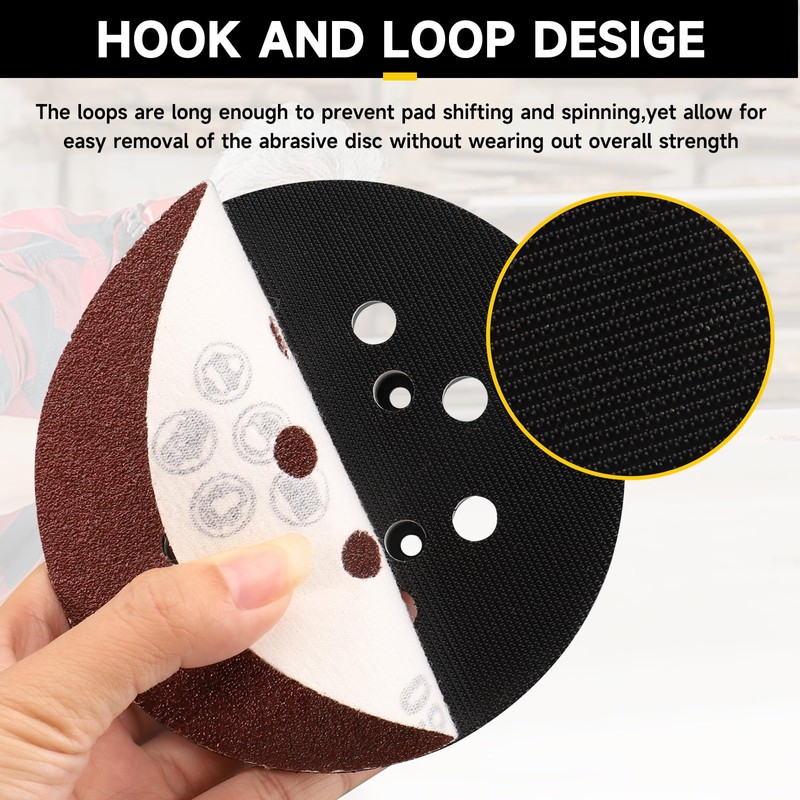STEBRUAM Pack of 2 125 mm Professional Sanding Disc with