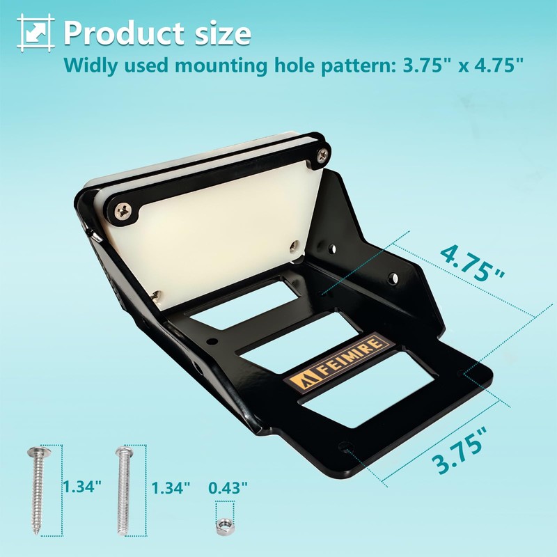 FEIMIRE Aluminium Transom Trolling Motor Mount for Kayak|Kayak Motor Mount|trolling