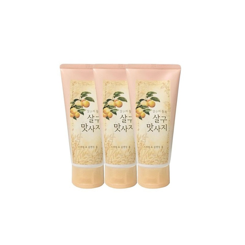 온더바디 ONTHEBODY Apricot Scrub & Cleansing Foam 120g 3pcs 4177366