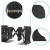 Voency Adjustable Bookends, Retractable Book Holder, Metal Scalable Book Ends,