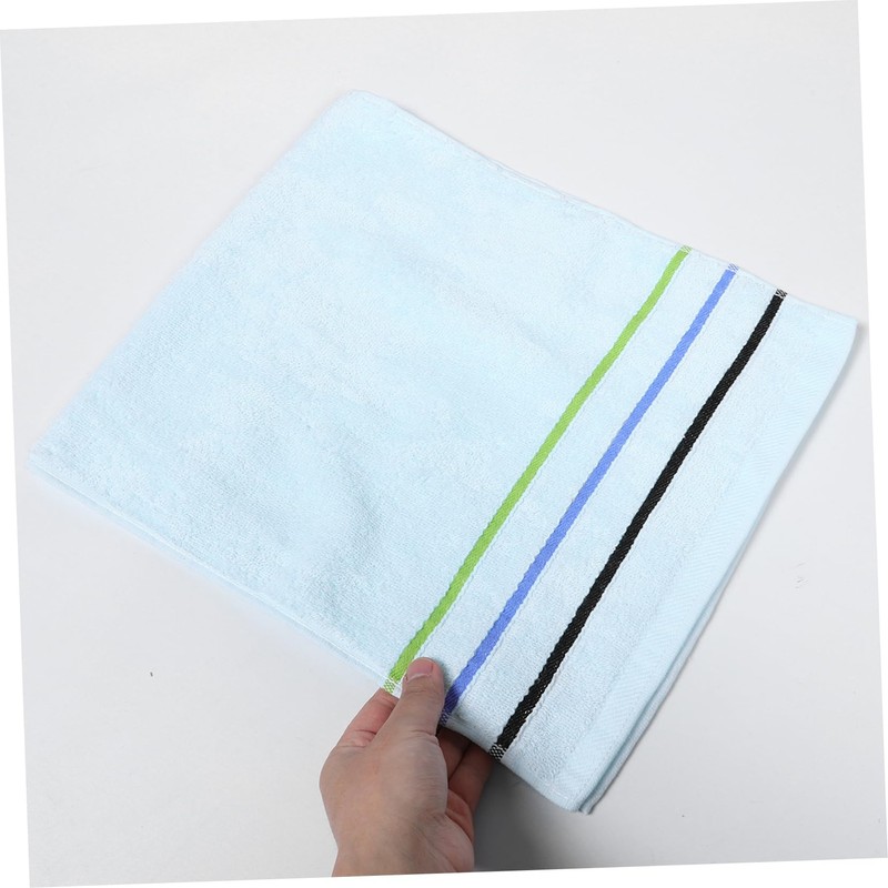 BUGUUYO 3pcs Absorbent Jacquard Washcloths Quick Drying Face Towels for