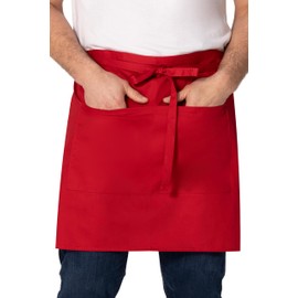 Chef Works Unisex Server Apron, Red, One Size