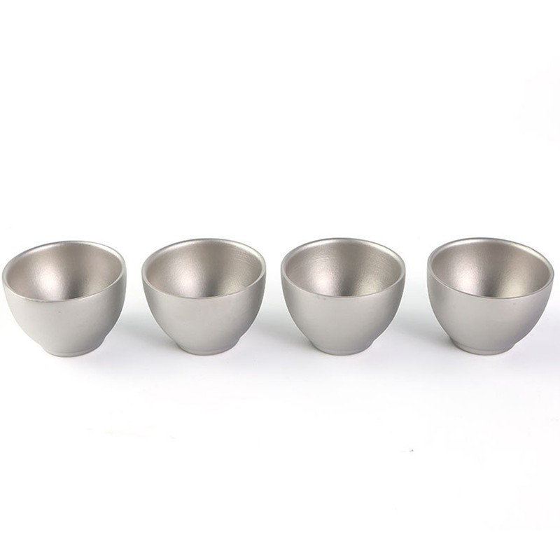 Camping Tea Cup Outdoor Portable Picnic Cookware Ti Double-Wall TeaCup