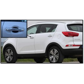 Cupeez for Cars Made in USA Flat Black Auto Accessory Car Door Handle Scratch Guards Protector Fits Kia Sportage (4pk)