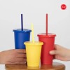 100 Vasos Reusables Uupz 16 Oz Bautizo Recuerdo Bolo Mayoreo