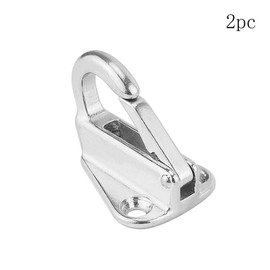 DEWIN Pack of 2 Boat Hooks, Fender Hooks, Marine 316 Stainless Steel Spring Carabiner, Safety Heavy Hook, Boat Sail, Tug Ship Hardware