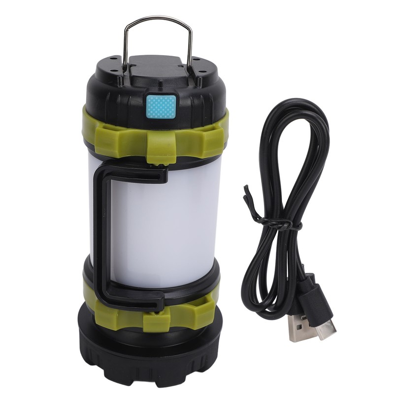 Rechargeable Spotlight Flashlight USB LED Super Bright Handheld Camping Lantern