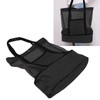 Mesh Beach Bag Multifunction Mesh Design Top Zipper Keep Freshness