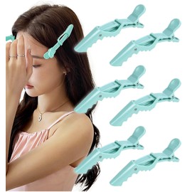 Herbeluemily Alligator Clip, Hair Clip, Dakar, Dragon Clip, Hair Clip, Hair Accessories, 6 Pieces, Green