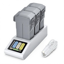 STARTRC Mini 5 Pro/4 Pro/3 Battery Charger Accessory with Display Screen, Compatible with Fast Charging