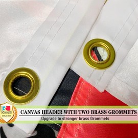 Rhungift Canada Manitoba Flag 2x3 Ft Small -Printed Glossy Silk Satin Fabric Canadian Province Flag 30x24 inch Outdoor MN Flags