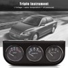Triple Gauge Kit, 52mm Triple Gauges 3 in 1 Voltmeter+Water