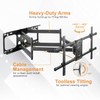 Premium Heavy Duty Dual Arm Articulating TV Wall Mount Bracket