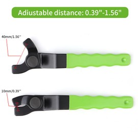 KINMINGZHU Adjustable Pin Wrench for Angle Grinder Machine,Grinder Spanner ​Wrench (Green)
