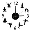 DIY Wall Clock Silent Stylish Decorative Frameless Hanging Clock for