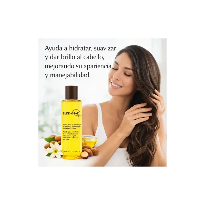 Oleo Tratamiento Para El Cabello 3 En 1 Terramar /