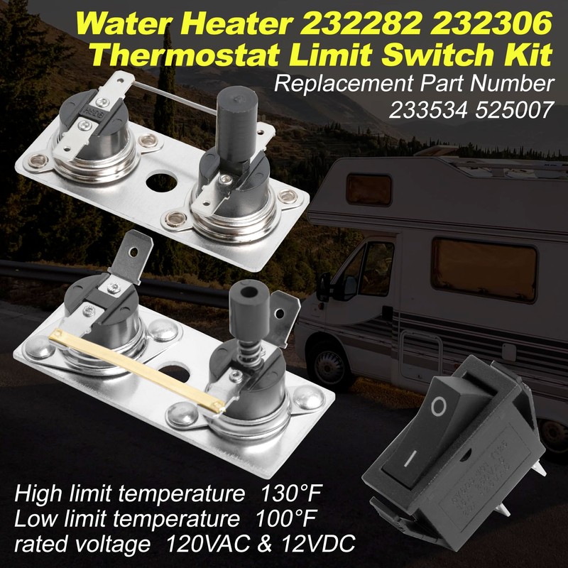 232306 Thermostat Water Heater Limit Switch Kit Peplacement for Suburban