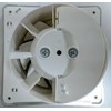 4" Bathroom Low Profile/Slimline Extractor Fan with Chrome Effect Grille