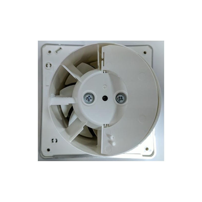 4" Bathroom Low Profile/Slimline Extractor Fan with Chrome Effect Grille
