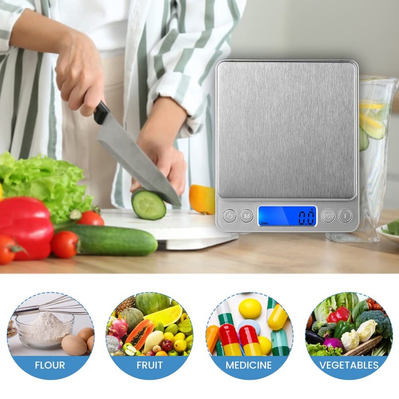 Digital Food Kitchen Scale, 500g 0.01g Mini Precision Gram Scale