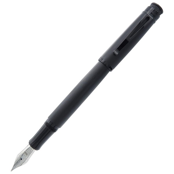 Retro 51 Tornado Fountain Pen, Matte Black Stealth, Fine Nib