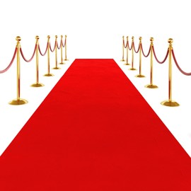 SK Studio Red Carpet Runner Event Rug Wedding Rug VIP Event Rug Non-Slip Red Carpet Reception Rug 1 x 10 m