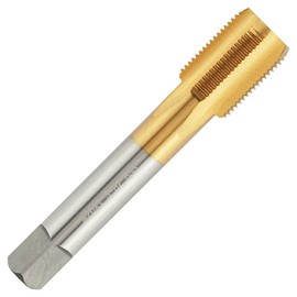 Aceteel Metric M20 X 1.5 HSS Ti-Coated Straight Flute Thread Tap, M20 X 1.5mm Titanium Coated Thread Machine Tap Right Hand