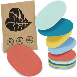 MySweetStitch - 10 x The Big Oval, Overpatch, Waterproof, Breathable, Skin-friendly, Pastel