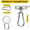 DIYMAG Magnetic Hooks, 110LBS Strong Heavy Duty Neodymium Magnet Hooks