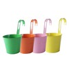 NOLITOY 4pcs Iron Hanging Flower Pot Detachable Hooks for Balcony