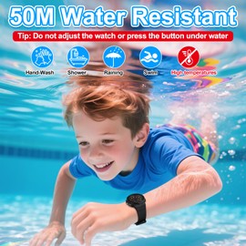 Ayybboo Kids Watch Boys Girls,50M Waterproof Analogue Quartz Children's Watch with Light Easy to Read for Teenagers Ages 6-15