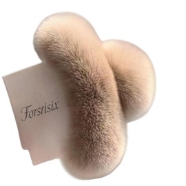 6.3" Furry Hair Clip Soft Fluffy Claw Clips for Women Strong Hold Nonslip Big Jaw Clamp for Thick Long Hair, Cute Fuzzy Accessory (Camel) Winter Fall