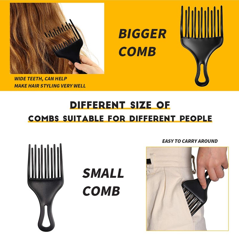 1 piece finger styler Afro comb coarse, strand comb, curling