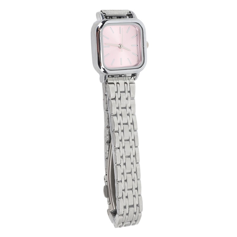Women Quartz Watch Alloy Steel Strap Stylish Waterproof Ladies Square
