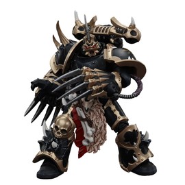 JOYTOY-Warhammer The Horus Heresy 1:18 Action Figure Chaos Space Marines Black Legion Chosen with Lightning Claws-Collection Model Birthday Gifts