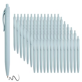 Wiaziert BallPoint Pens, 100 Pack (BLACK Ink),Bulk Pens, Blue Barrel,Click Pens for Office Home and School, Retractable Ballpoint Pens, Medium Point, 1.00MM (Blue)