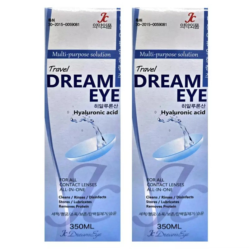 Dream Eye 드림아이 소프트렌즈용 다목적용액 350ml X 2개 Dream Eye