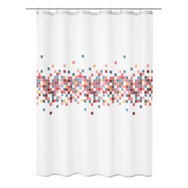Kleine Wolke Cora Shower Curtain, Textile PES, Multicoloured, 180 x 200 cm