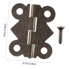 Operitacx 48 Stück Teiliges Kleine Scharniere mit Antikem Schmetterlings design Praktische Beschläge Rostbeständig für Schranktüren Schmuckkästen und Möbelrestaurierung