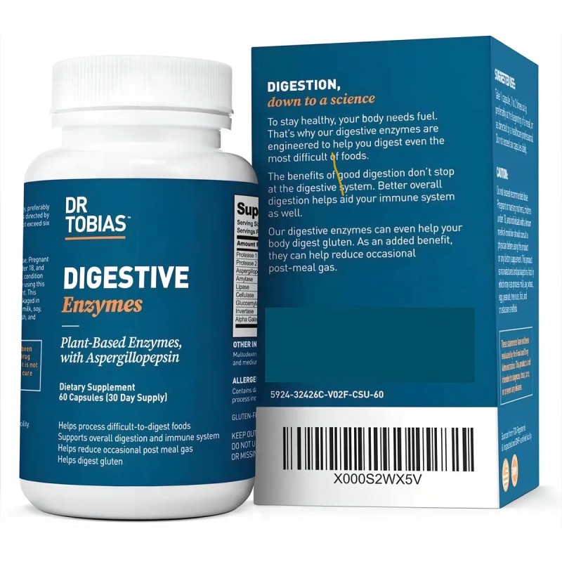 18 Enzimas Digestivas Digestión Probioticos Eg E1 Sabor Sin Sabor