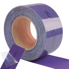 AUSTOR Premium 120 Grit PSA Purple Film Ceramic Longboard Sandpaper Roll, 2-3/4" x 20 Yards Sanding Sheet Self-Adhesive Sand Paper Roll for Auto Wood Air File Sanders Hand Sanding Blocks