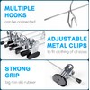 Amber Home 20 Pack Heavy Duty Metal Pants Skirt Hangers,