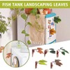 Betta Fish Leaf Pad,Plastic Plant Betta Hammock Leaf Bed,Simulating The