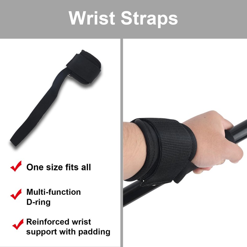 2pcs Wrist Straps for Weightlifting, Weightlifting Straps with D Ring