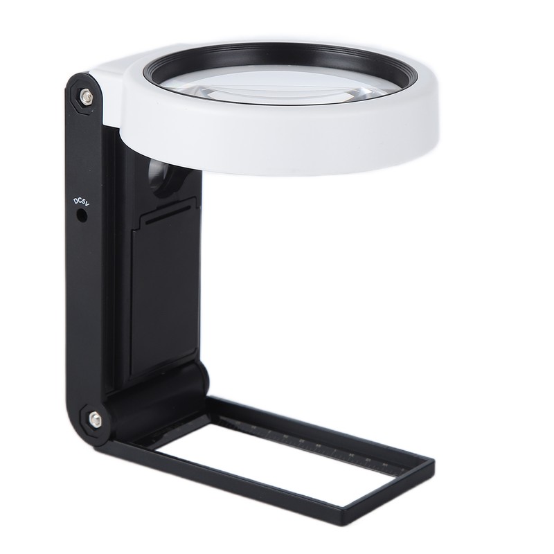 TH‑7018A Multifunctional Magnifier with LED Light Handheld Foldable Magnifying Glass