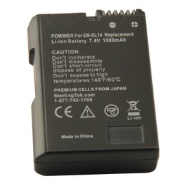 STK EN-EL14 EN-EL14a Battery Pack for Nikon D3200 D3400 D3500 D3300 D3100 D5100 D5200 D5500 D5600 D5300 EL14 EL14A ENEL14 ENEL14A EN EL 14 14a D 3200 3300 3400 3500 3100 5100 5200 5500 5600 Grip