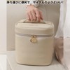 Aylashine Vertical Makeup Pouch, Large Capacity, Division Storage, Waterproof, Includes